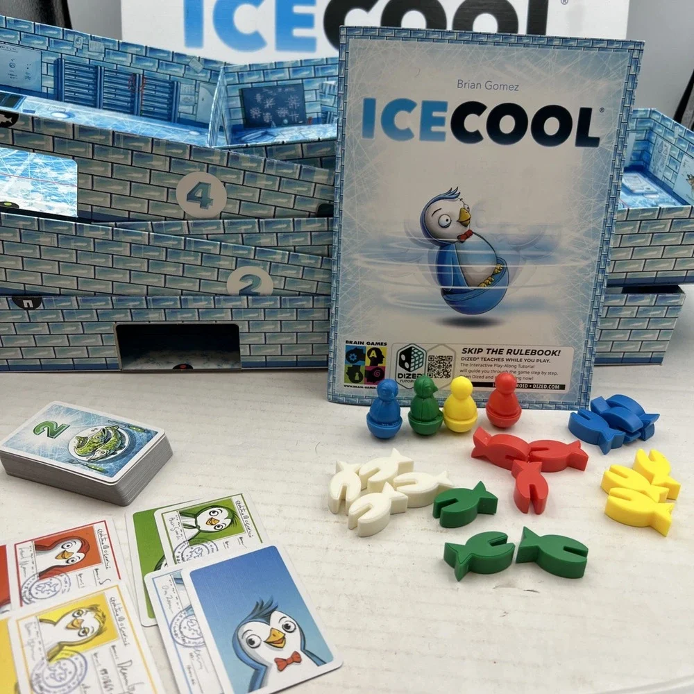 Ice Cool Family Board Game Brain Games 2016 Award Winning Penguins 100% Complete